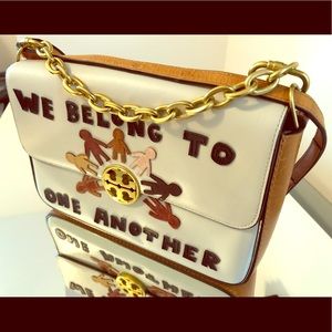 Tory Burch Leather Harmony Shoulder Bag